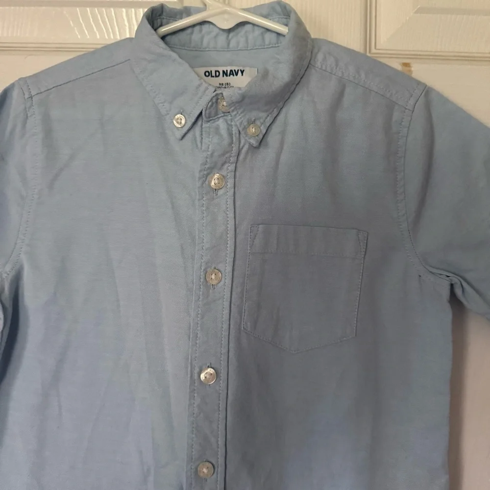 Old Navy Sky Blue Kids Button Down Shirt Size‎ XS 5